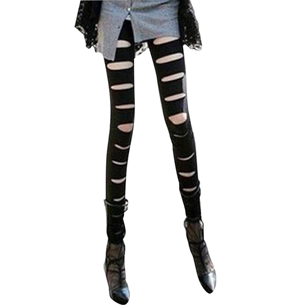 Damen Leggings mit modischen Cut-Outs WW