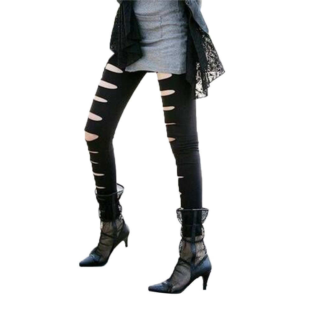 Damen Leggings mit modischen Cut-Outs WW