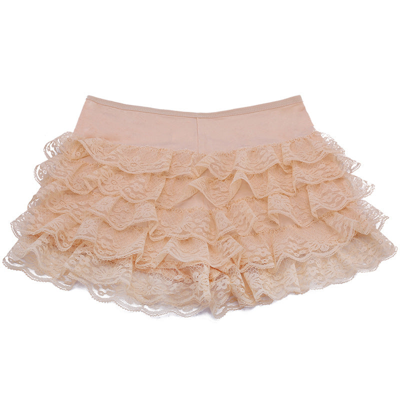 Damen Lässige Spitzenhotpants WW