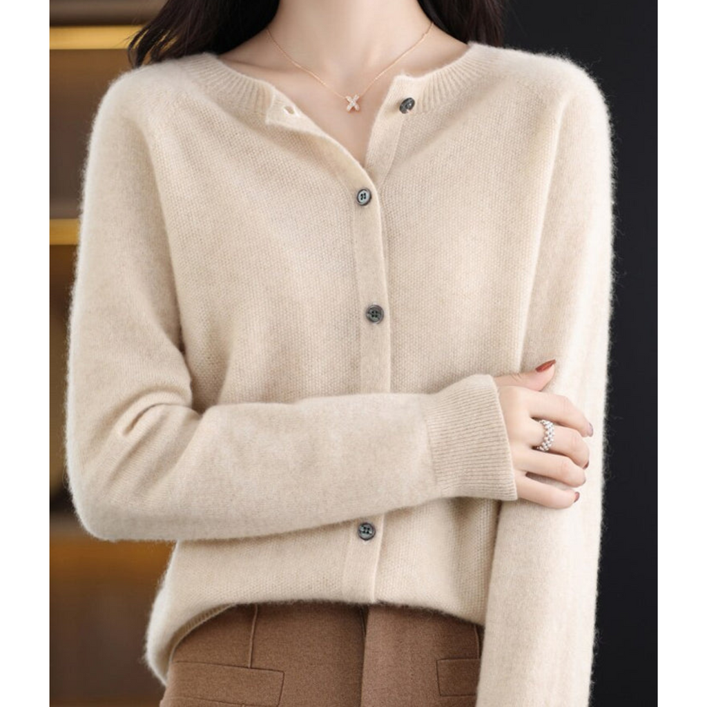 WW Damen Rundhals Cardigan Pullover