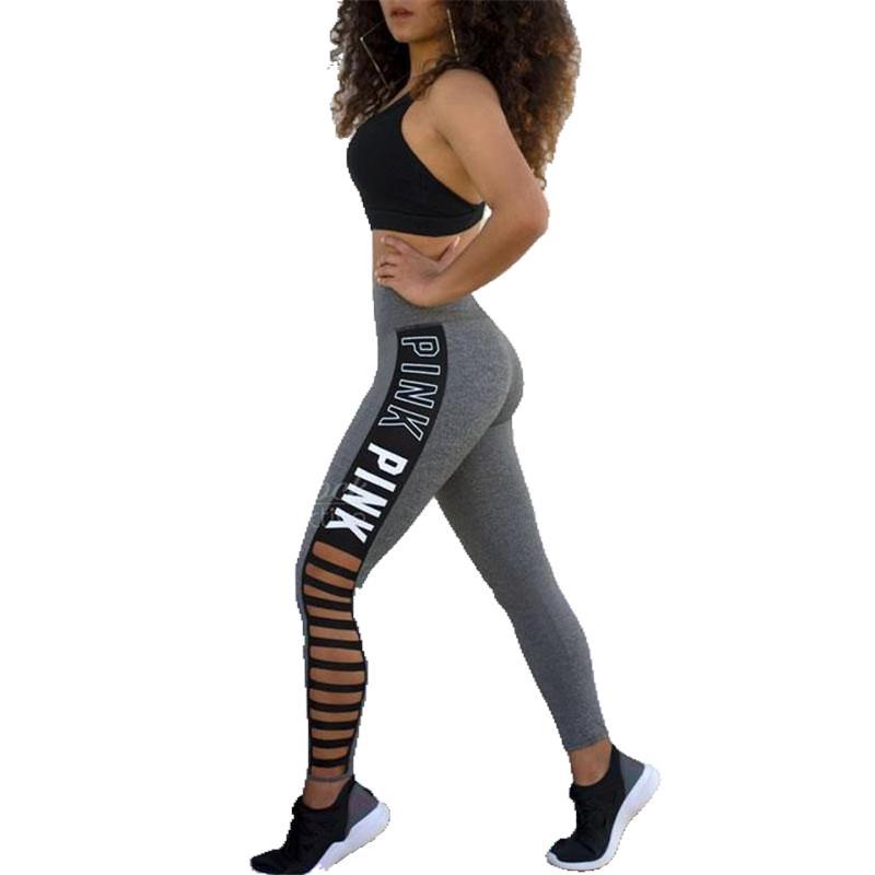 Damen Sportleggings mit seitlichen Cut-Outs und auffälligem Logo WW