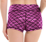 Damen Sportliche Shorts mit Wellenmuster WW