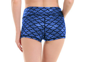 Damen Sportliche Shorts mit Wellenmuster WW