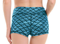 Damen Sportliche Shorts mit Wellenmuster WW