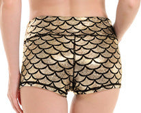 Damen Sportliche Shorts mit Wellenmuster WW