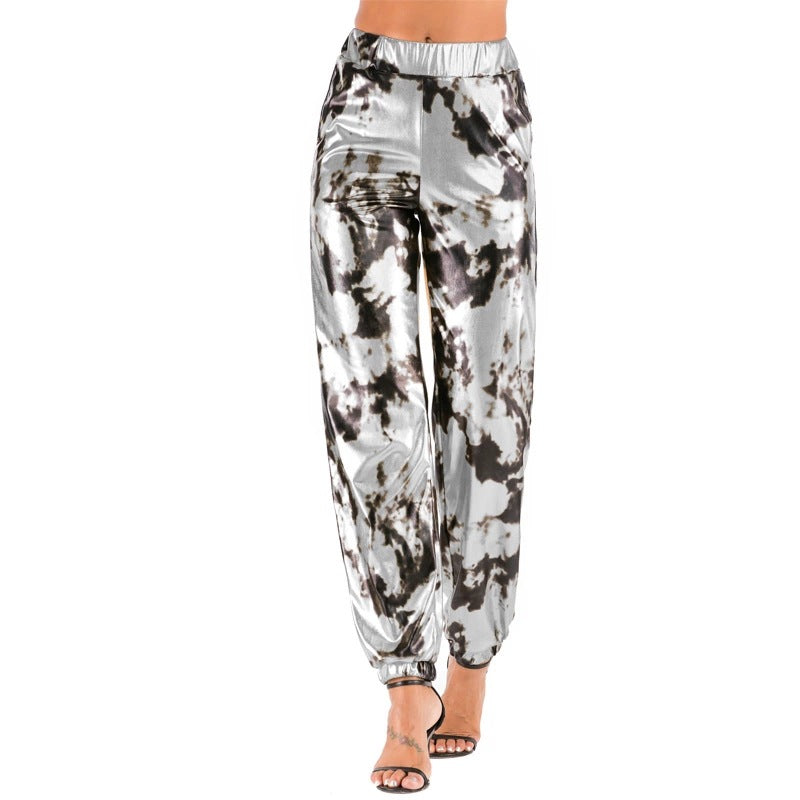 Damen Samt Jogginghose im angesagten Leopardenlook WW
