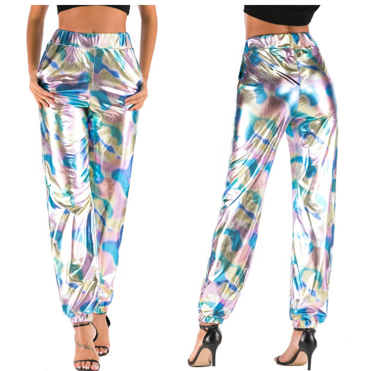 Damen Samt Jogginghose im angesagten Leopardenlook WW