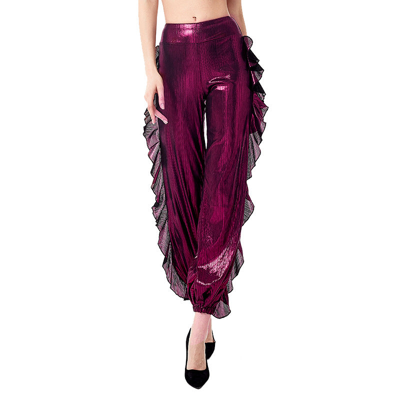 Damen elegante und schicke Rüschenshosen WW