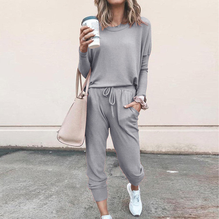 Damen Freizeit-Jogginganzug mit lässigem Schnitt und praktischen Taschen WW