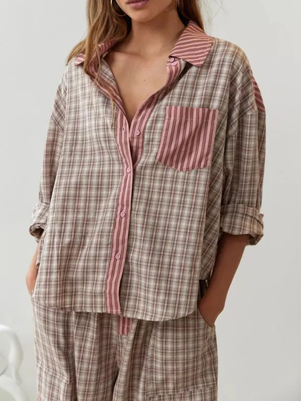Viktoria - 2-teiliges lässiges Pyjama-Set