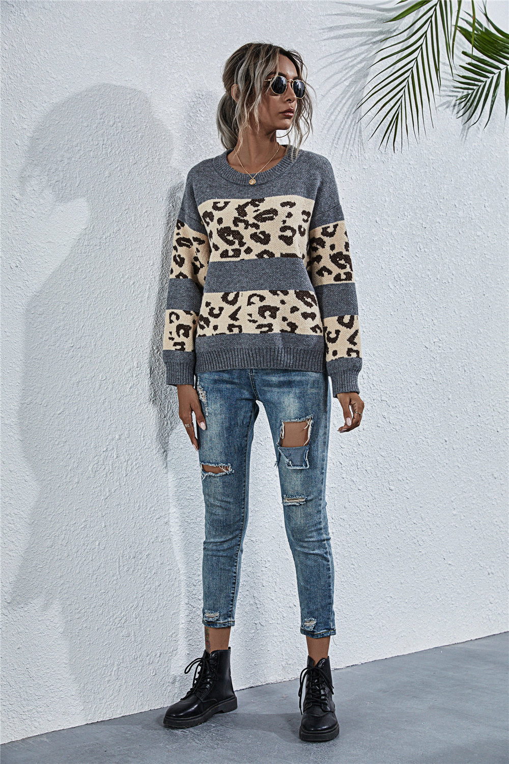 Damen Tiermotiv Pullover WW