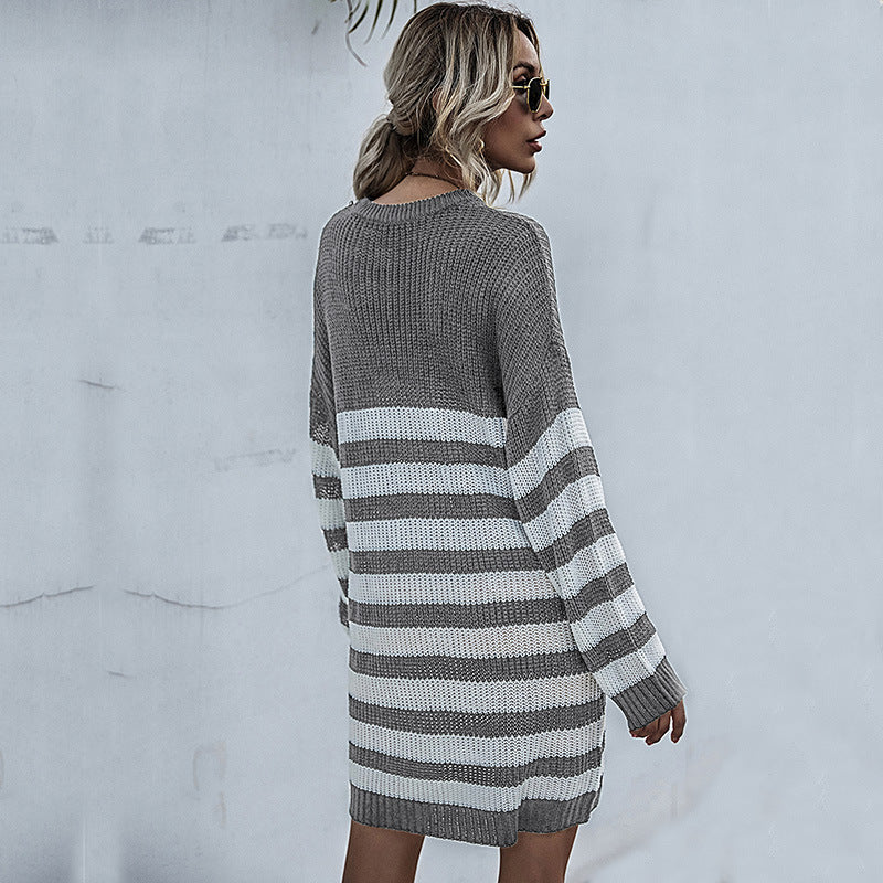 Damen Strickkleid mit lässigem Oversized-Schnitt WW