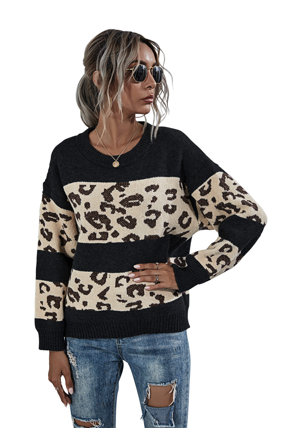 Damen Tiermotiv Pullover WW