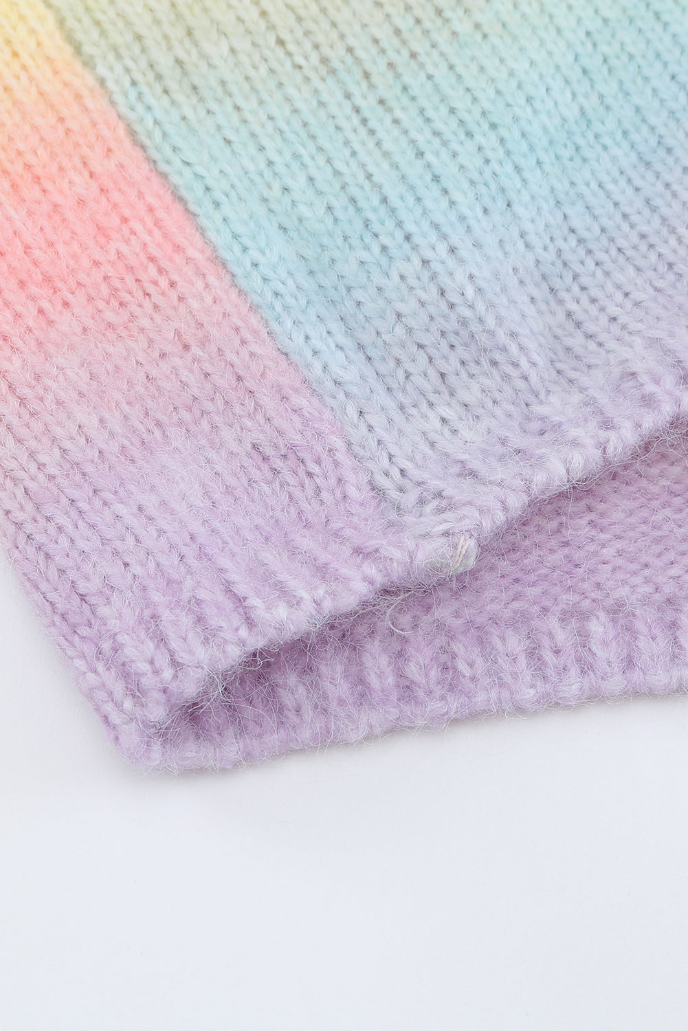WW | Gradient Offene Vorderseite Fallendes Schulter Cardigan