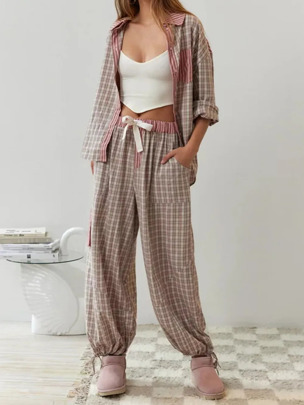 Viktoria - 2-teiliges lässiges Pyjama-Set