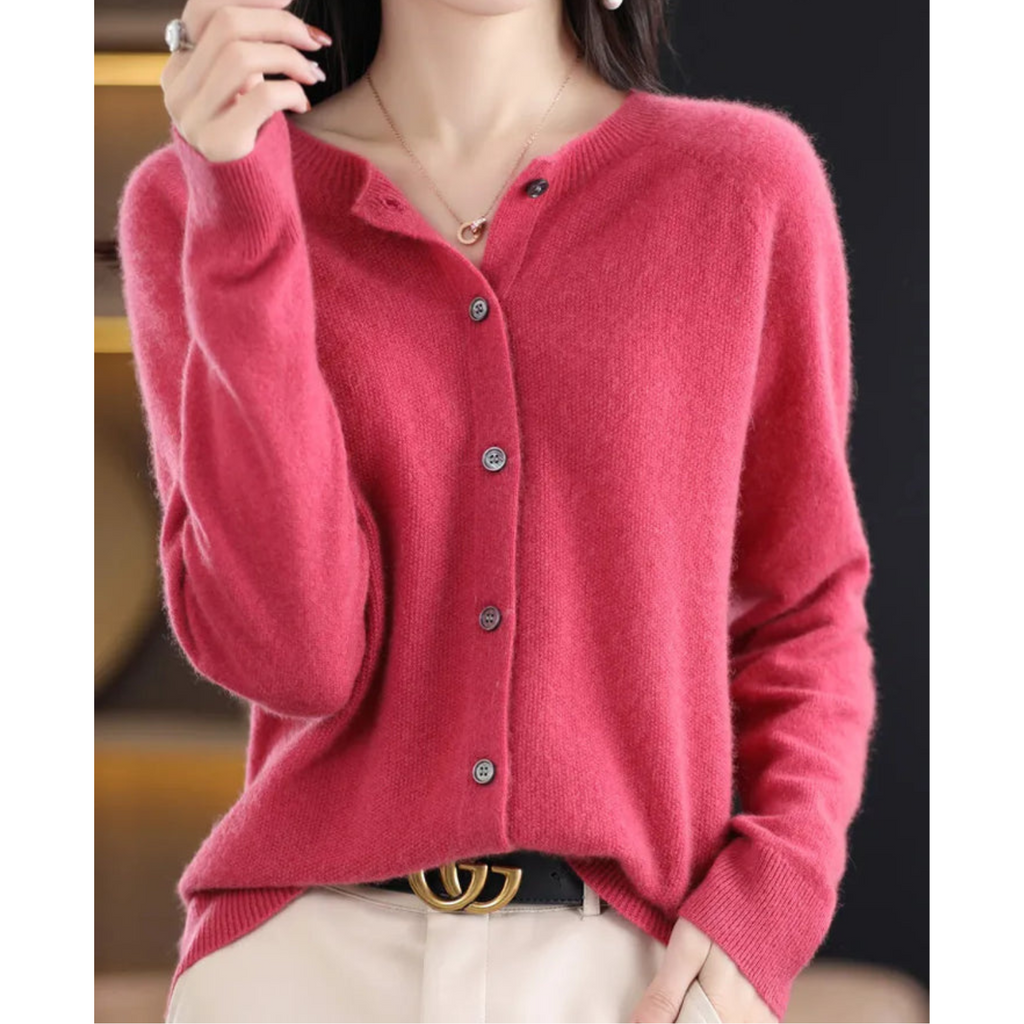 WW Damen Rundhals Cardigan Pullover