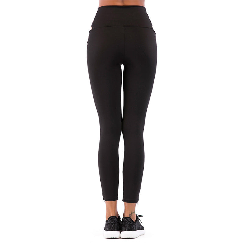 Damen Sport-Leggings mit stilvollem Cut-Out Design WW