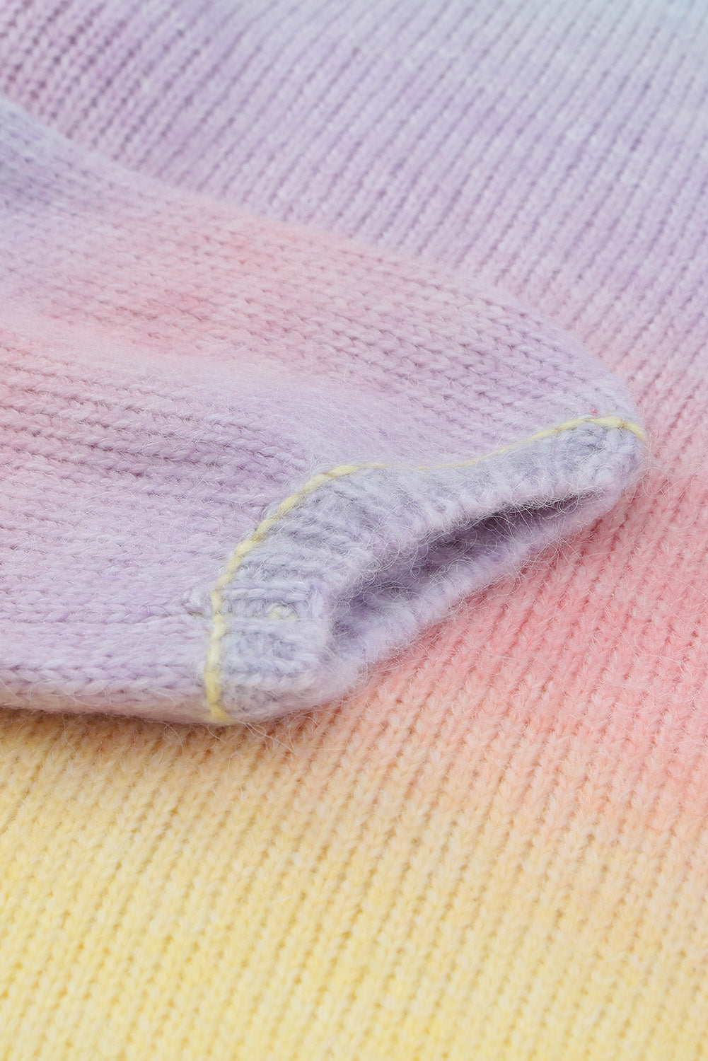 WW | Gradient Offene Vorderseite Fallendes Schulter Cardigan