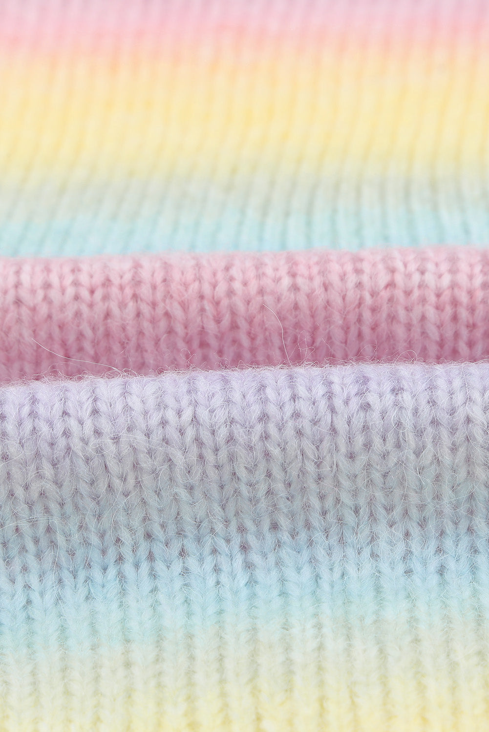 WW | Gradient Offene Vorderseite Fallendes Schulter Cardigan