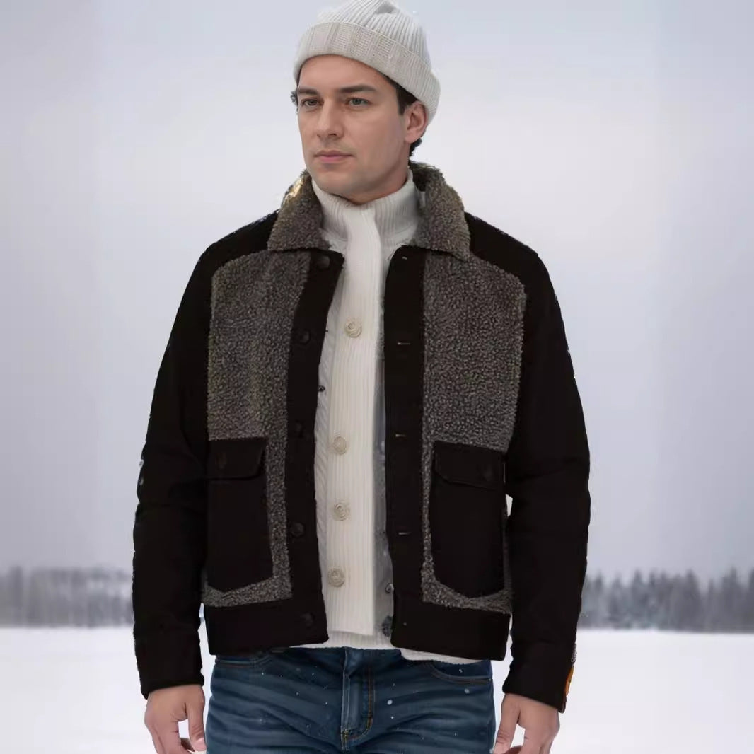Herren Übergangsjacke mit weich gefütterter Innenseite und praktischen Taschen WW