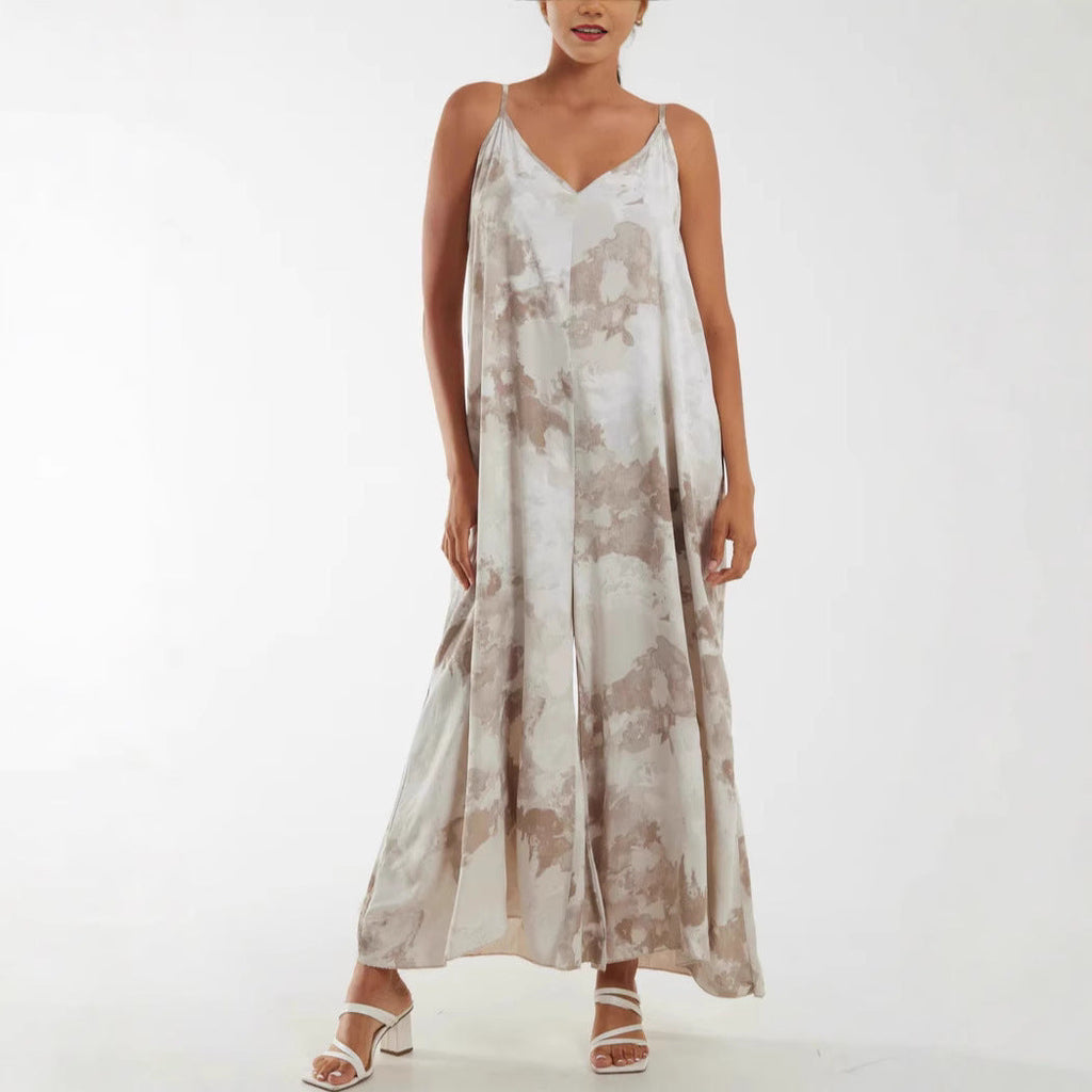 Damen Maxi-Kleid mit feinem Stoff und eleganten Trägern WW