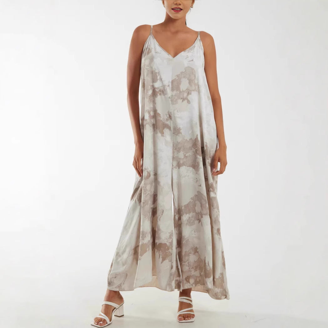 Damen Maxi-Kleid mit feinem Stoff und eleganten Trägern WW