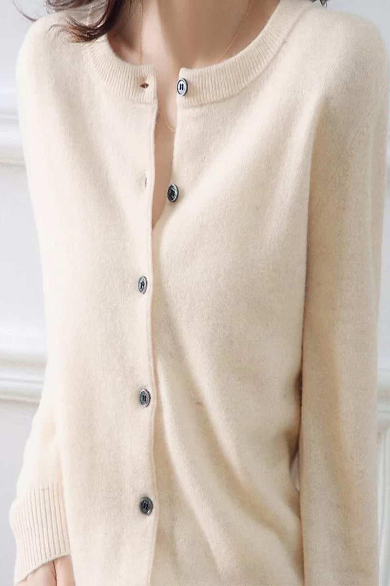 Damen Feinstrick Cardigan mit Knopfleiste und weichem Material WW