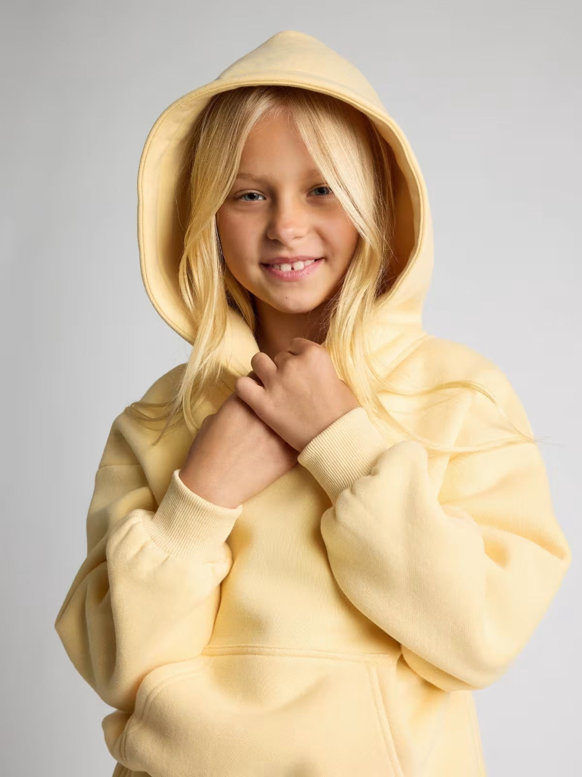 Damen lässiges Kapuzenpullover mit geräumiger Kängurutasche und kuscheligem Material WW