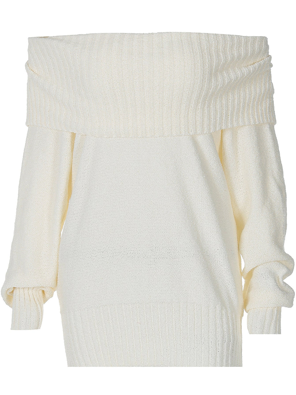 Damen Off-Shoulder Strickpullover WW