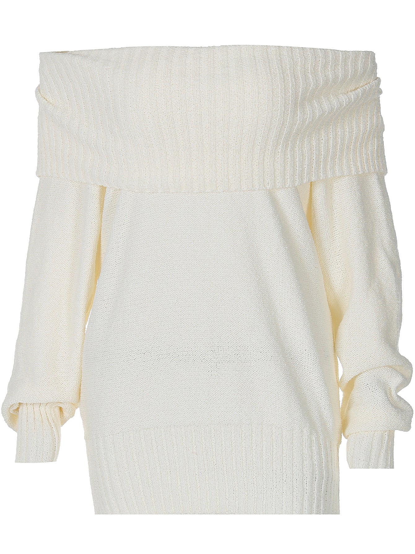 Damen Off-Shoulder Strickpullover WW