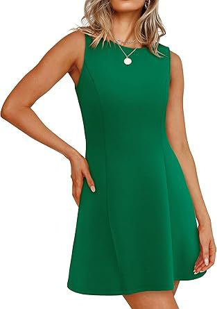 Damen ärmelloses A-Linien Kleid mit zeitlosem Schnitt WW
