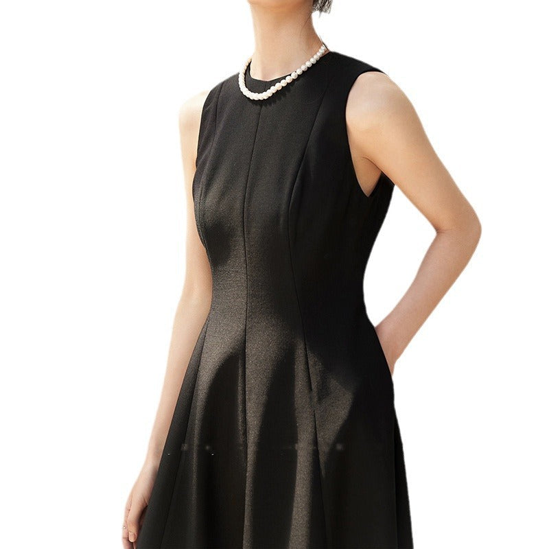 Damen A-Linien Midi Kleid mit gefaltetem Oberteil WW