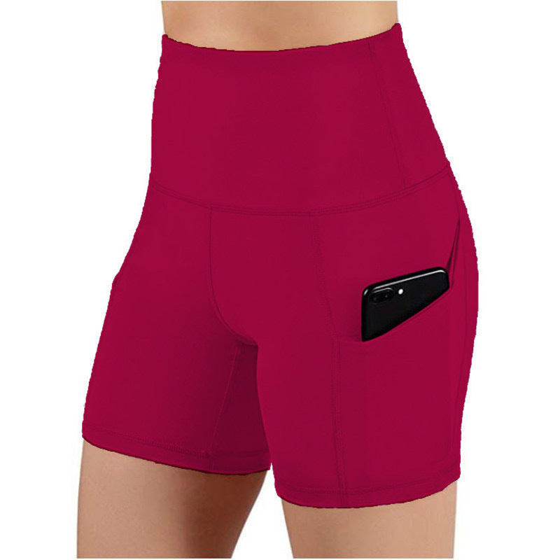 Damen Sportliche Hochtaillierte Shorts WW
