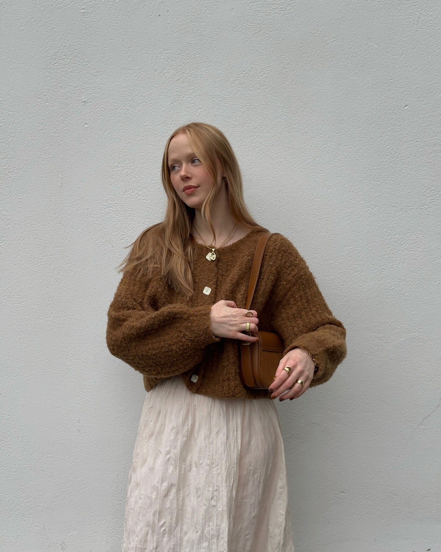 Damen Kuscheliger Strickpullover mit Knopfleiste und lässigem Schnitt WW