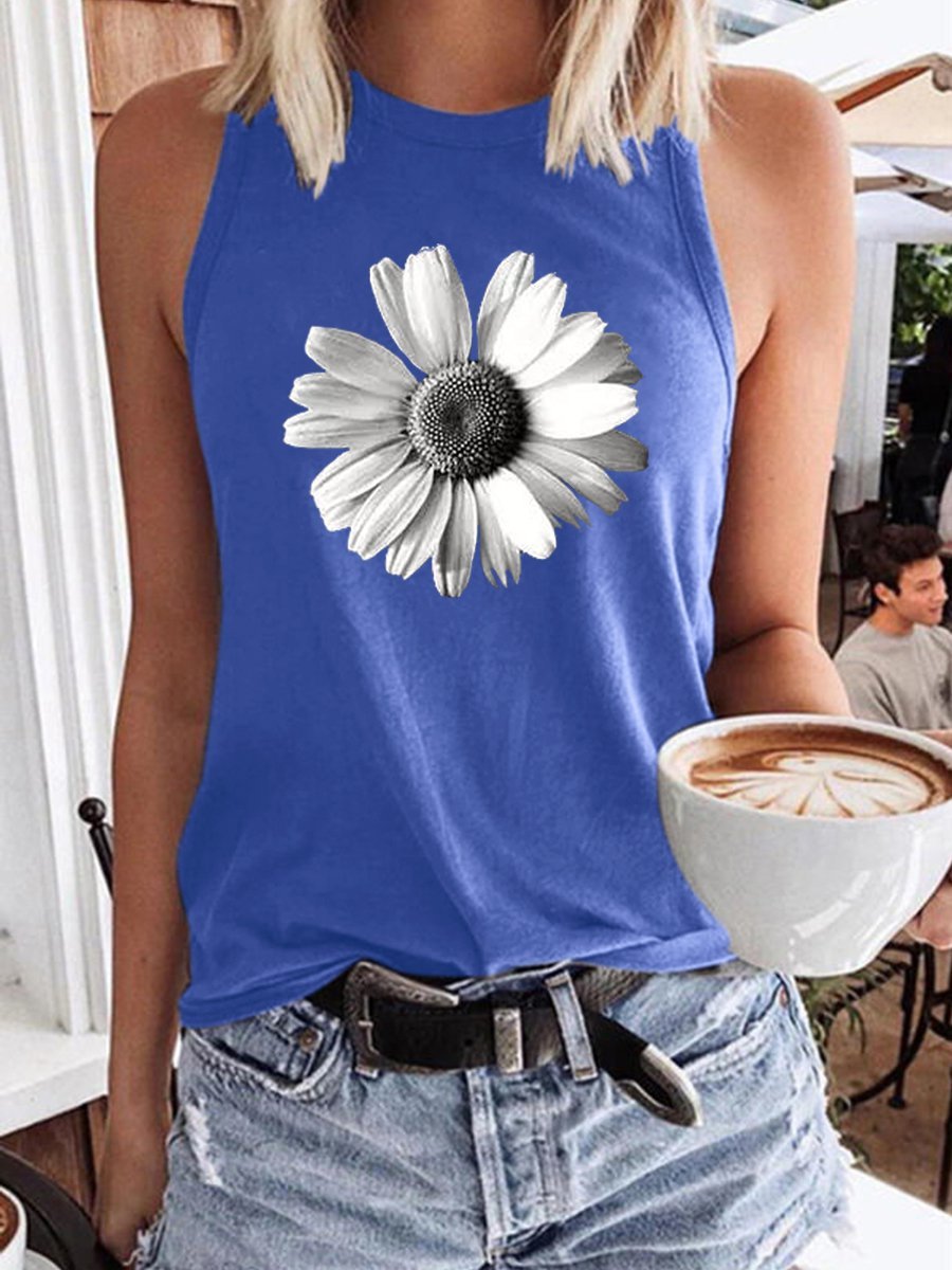 Damen ärmelloses Oberteil mit floralem Design WW