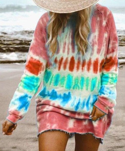 Damen Oversized Tunika-Wollkleid WW