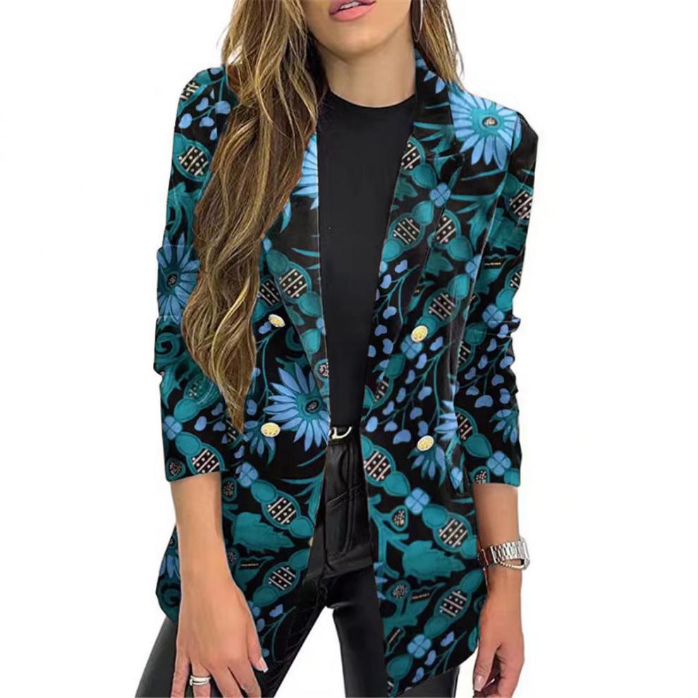 Damen Eleganter Blazer mit floralem Muster WW