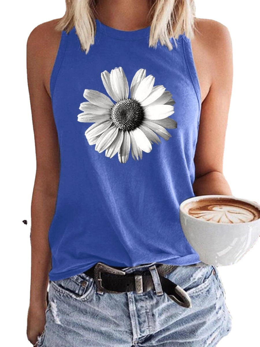 Damen ärmelloses Oberteil mit floralem Design WW