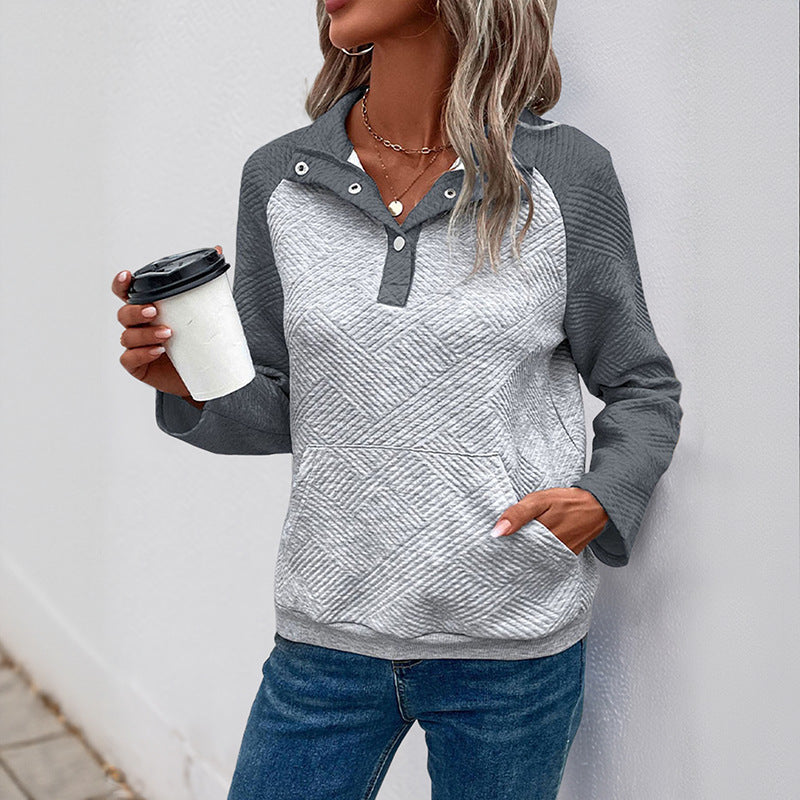 Damen Kapuzenpullover mit strukturiertem Design und praktischem Kängurutaschen-Detail WW