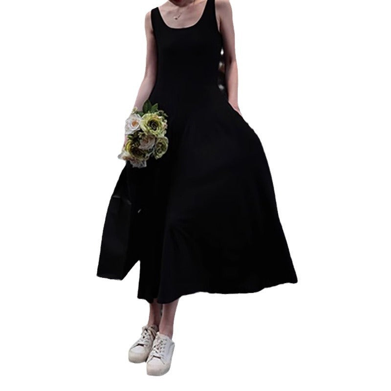 Damen A-Linie Midi Kleid WW
