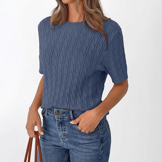 Damen Strickpullover mit Strukturmuster WW