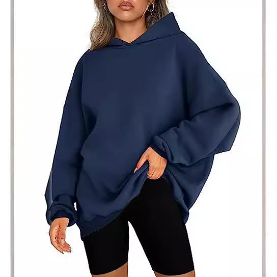 Damen Oversize Hoodie mit Kapuze WW