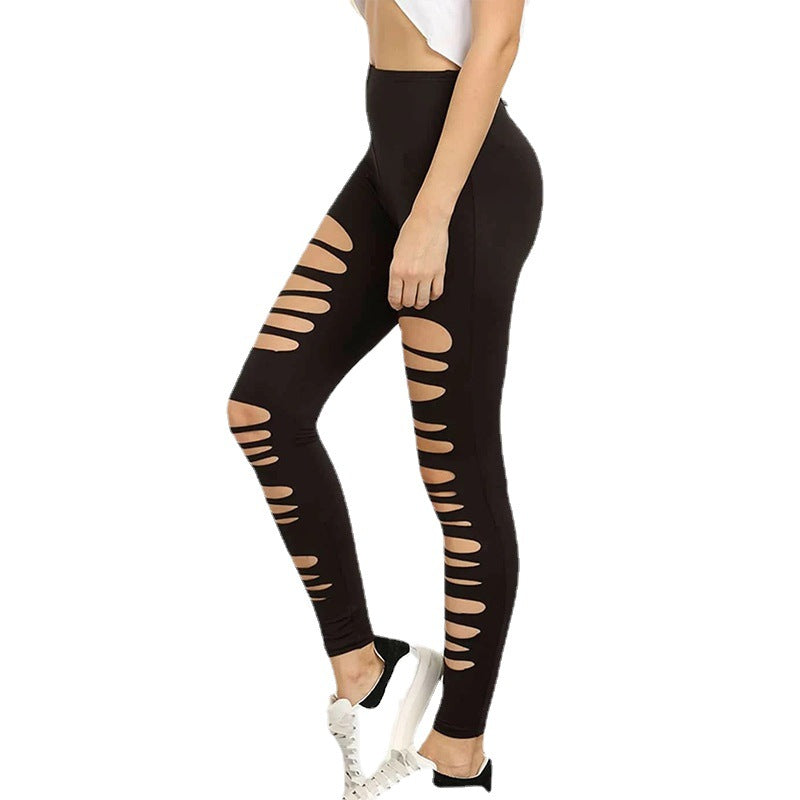 Damen Leggings mit raffiniertem Cut-Out Design WW