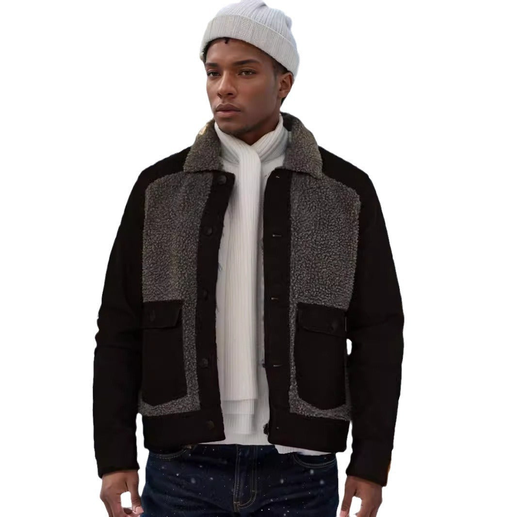 Herren Übergangsjacke mit weich gefütterter Innenseite und praktischen Taschen WW