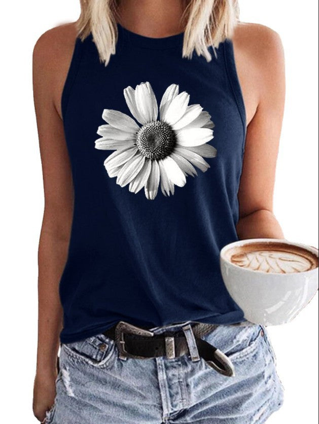 Damen ärmelloses Oberteil mit floralem Design WW
