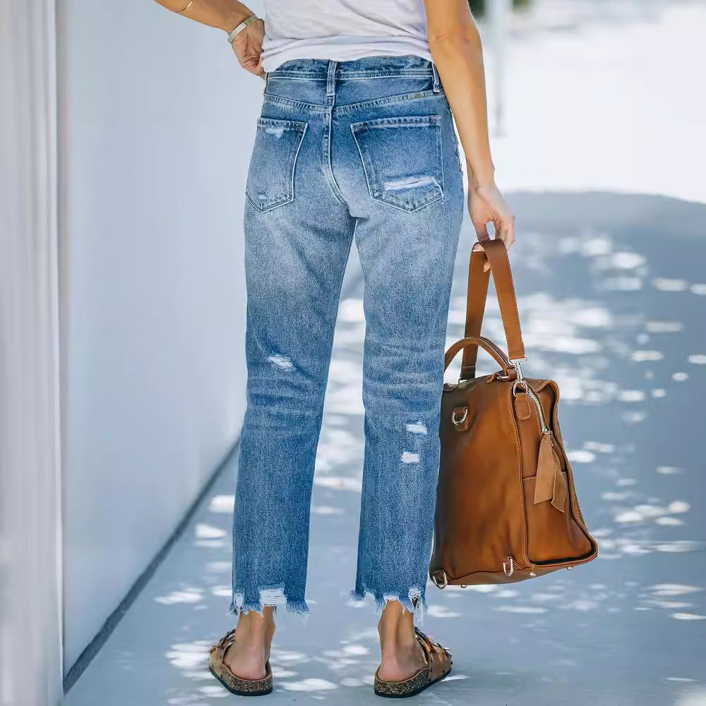 Damen Skinny High-Waist Jeans WW