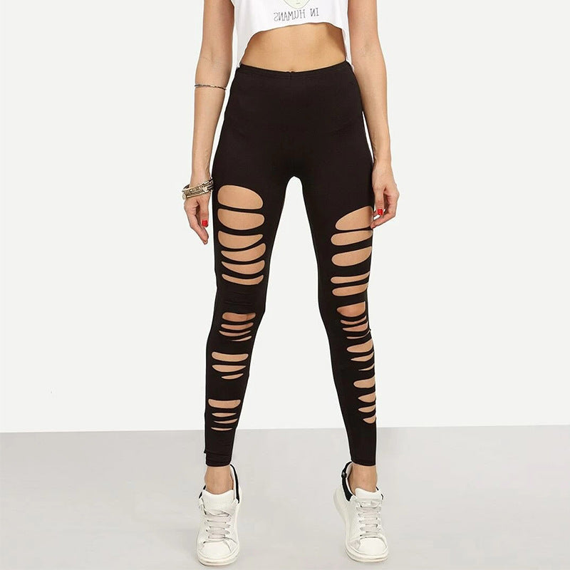 Damen Leggings mit raffiniertem Cut-Out Design WW
