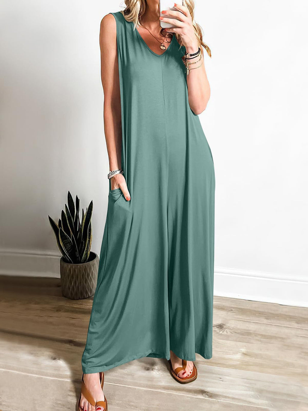 Damen Fließendes Maxi-Overall WW