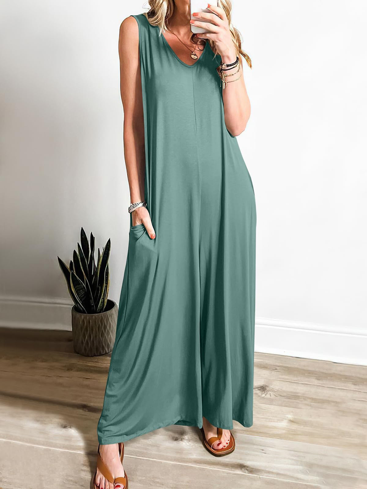 Damen Fließendes Maxi-Overall WW