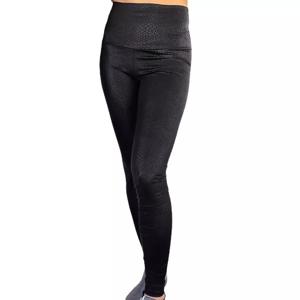 Damen Hochwertige Leggings mit Schlangenmuster WW